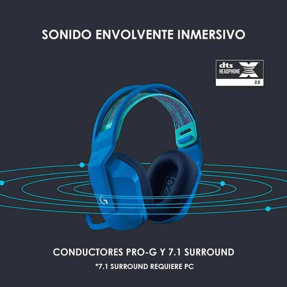Audifono Logitech G733-Wireless para Juegos/Gaming