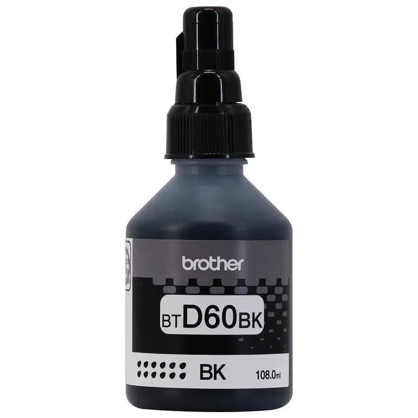 Botella de Tinta Brother BTD60BK | Para DCP-T510W / DCP-T700W / DCP-T710W / MFC-T910W / MFC-T800W / MFC-T920DW /