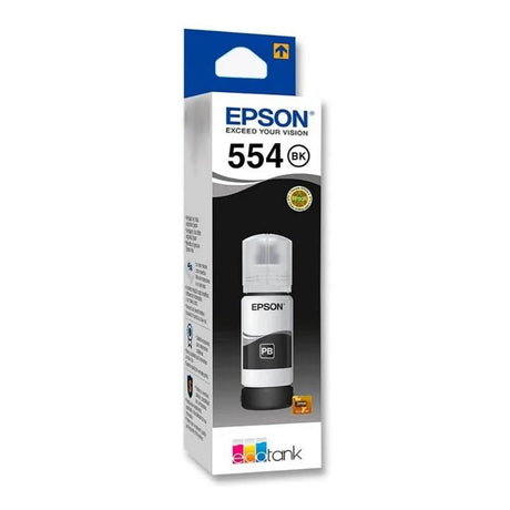 Botella de tinta Epson T554120 - Tinta Negra | L8160/L8180