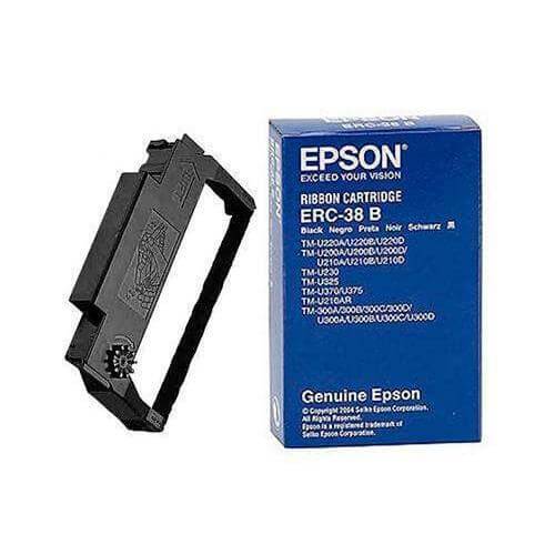 Cinta Epson ERC-38B Negro | Para TM 300B / TM 220 / TM 300A / TM 300C / TM 300D