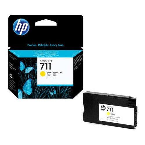 Tinta HP 711 - CZ132A - Yellow - HP DesignJet T120 - T130 - T520 - T530