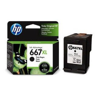 Tinta HP 667XL / 667 XL Negro - 3YM81AL | Deskjet Ink Advantage 2375/2775/6475/2875