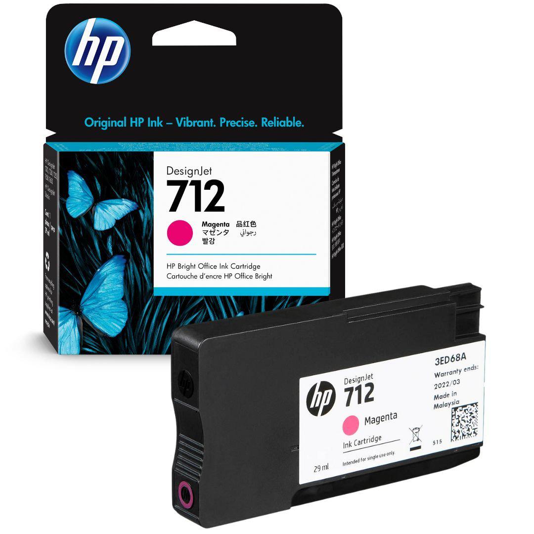 Tinta HP 712 Magenta-3ED68A para ploter