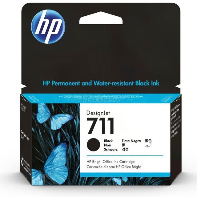 Tinta HP 711 - CZ129A - Negro - HP DesignJet T120 - T130 - T520 - T530