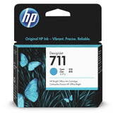Tinta HP 711 - CZ130A - Cyan - HP DesignJet T120 - T130 - T520 - T530