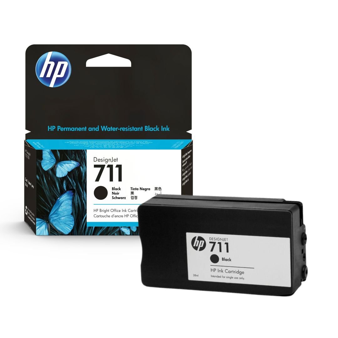 Tinta HP 711 - CZ129A - Negro - Ploter HP DesignJet T120 - T130 - T520 - T530
