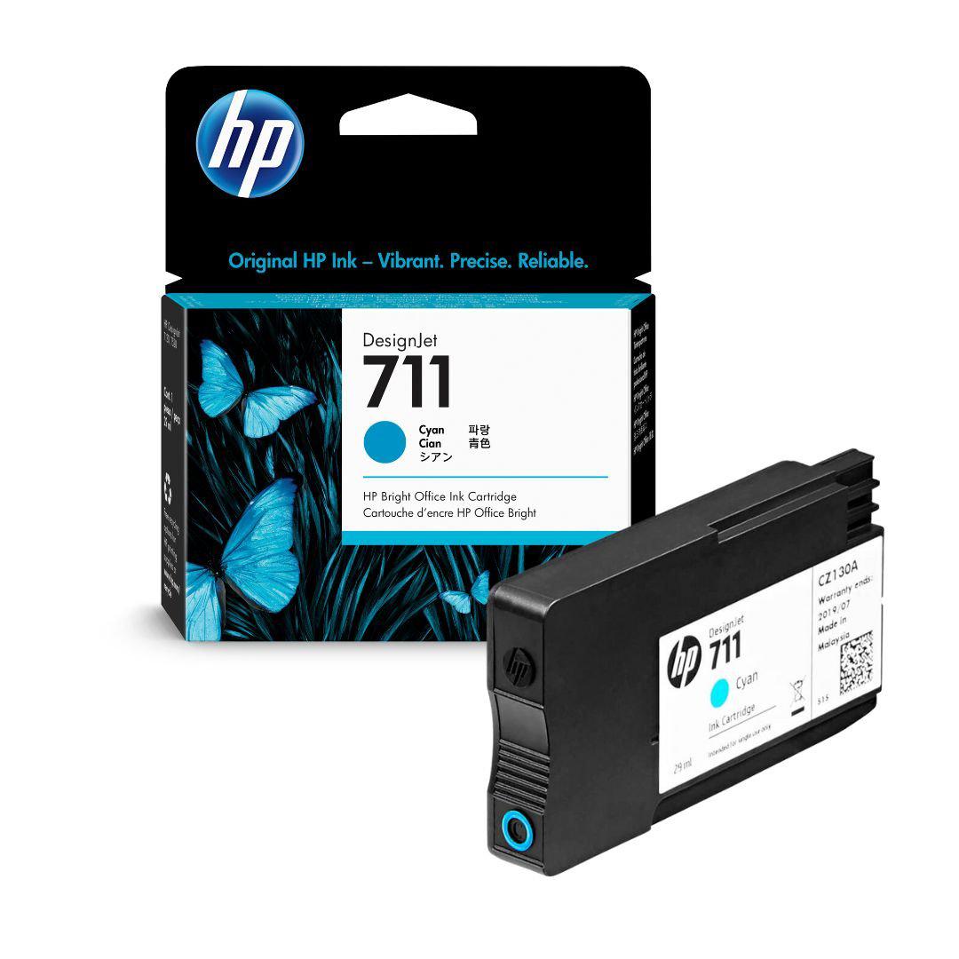 Tinta HP 711 - CZ130A - Cyan - HP DesignJet T120 - T130 - T520 - T530