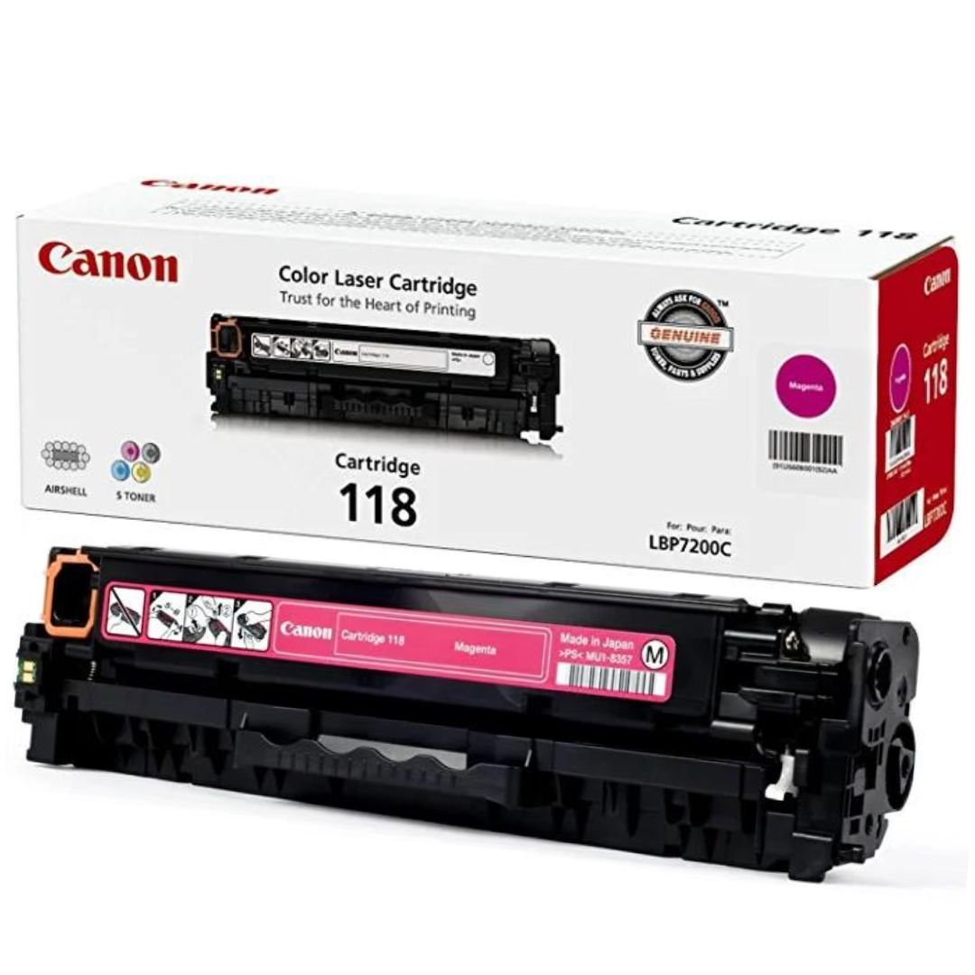 Toner Canon 118 Magenta | Para imageCLASS LBP7200cdn | LBP7660cdn | MF8350Cdn | MF8380Cdw