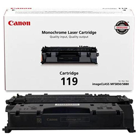 Toner Canon 119 | Para i-SENSYS MF5940dn / MF5980dw / LBP-6300dn / LBP-6310dn / LBP-6650dn / LBP-6670dn | ImageCLASS MF414dw / MF5850dn / MF5880dn / MF5950dw / MF6160dw / MF6180dw / LBP-6650dn / LBP-6670dn