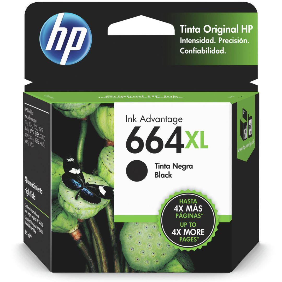 Tinta HP 664XL / 664 XL Negra - F6V31AL -  F6V31AL