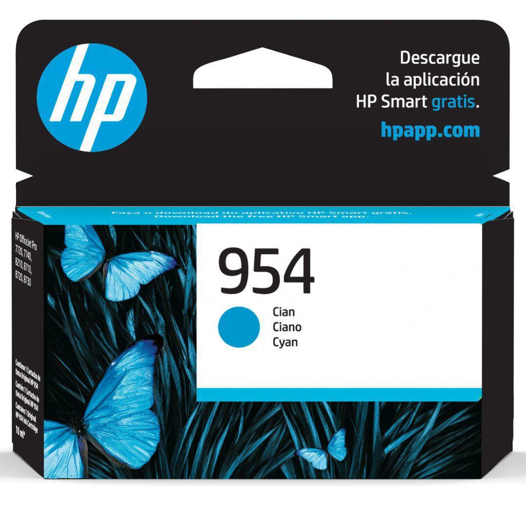Tinta HP 954A Cyan | 700 paginas | L0S50AL | OfficeJet Pro 7740/8210/8710/8720/8740