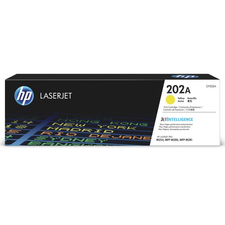 Toner Hp CF502A 202A Amarillo | Para LaserJet Pro M254 / M281