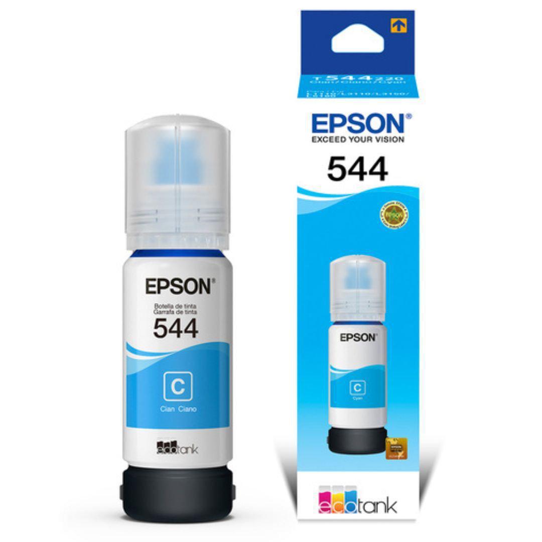 Tinta Epson T544220 - Cyan| Epson 544 | Ecotank L1250/L3160/L3210/L3250/L5290/l5590