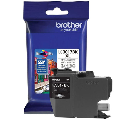 Tinta Brother Innobella LC3017BK | LC-3017BK - Negro | Para MFC-J6930DW / MFC-J6530DW / MFC-J5330DW / MFC-J6730DW