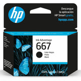 Tinta HP 667 Negra - 3YM79AL | Deskjet Ink Advantage 2375/2775/6475/2875