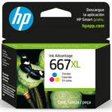 Tinta HP 667XL / 667 XL Color - 3YM80AL | Deskjet Ink Advantage 2375/2775/6475/2875