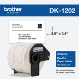 Etiqueta Brother DK-1202 - 2.4" X 3.9" 300 etiquetas -  DK-1202