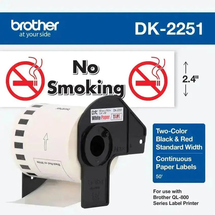 Etiqueta Brother DK-2251 - 2.4" X 50 pies -  DK-2251