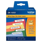 Etiqueta Brother DK1203 - 0.66 in x 3.4 pulgadas - 300 etiquetas