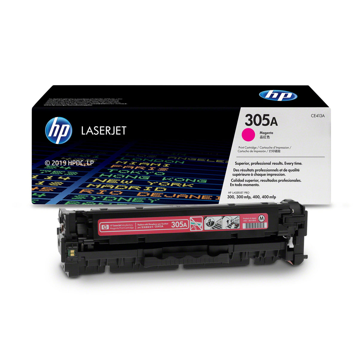 Toner Hp CE413A 305A Magenta | Para LaserJet Pro M451 / M375 / M475
