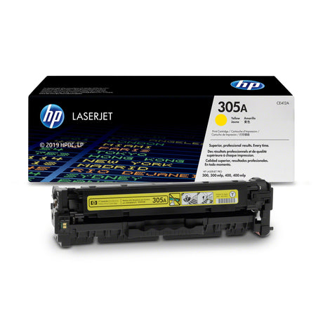 Toner Hp CE412A 305A Yellow | Para LaserJet Pro M451 / M375 / M475