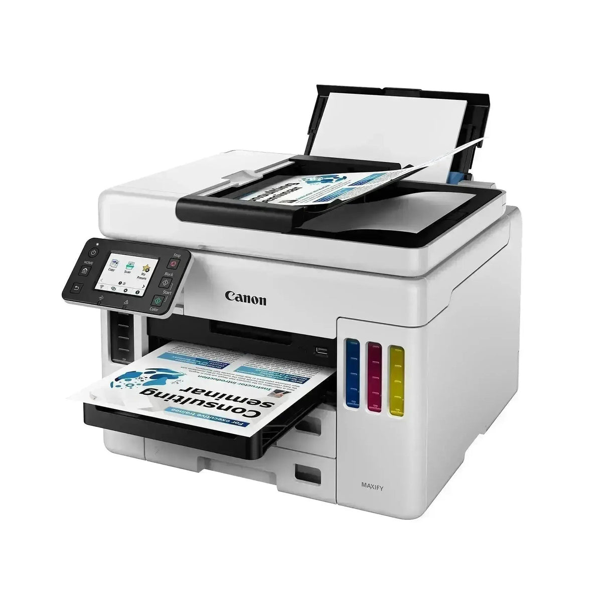 Impresora Canon MAXIFY GX7010 - Impresión Profesional - Inalámbrica - Conectividad Canon PRINT app - Alta Velocidad - 2,7” LCD Táctil - 45 ppm negro y 25 ppm color