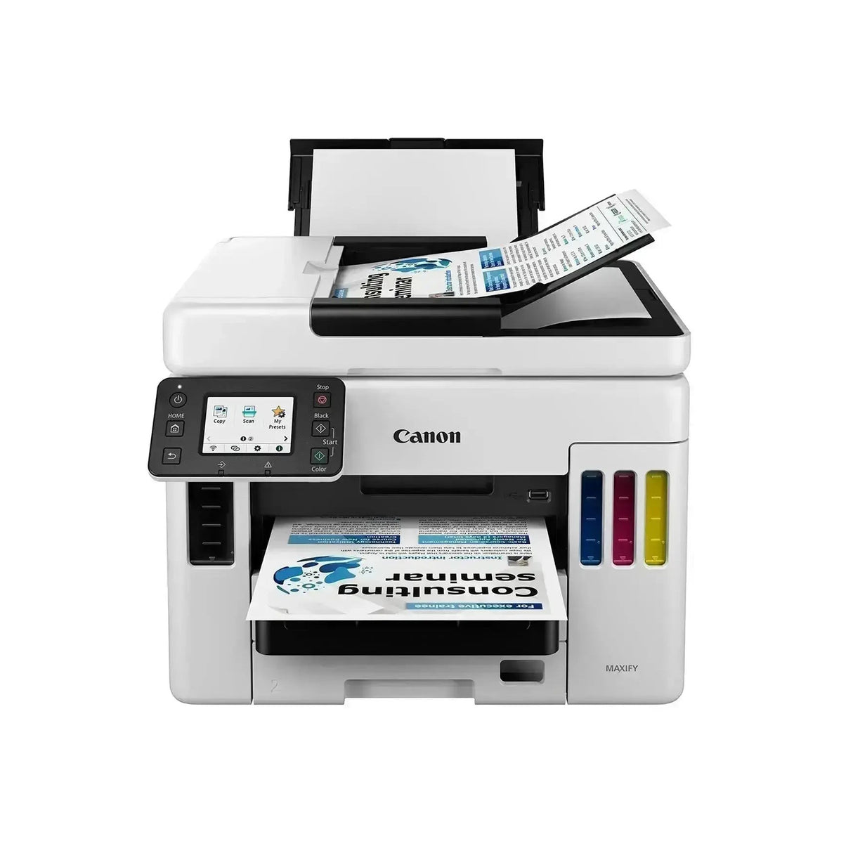 Impresora Canon MAXIFY GX7010 - Impresión Profesional - Inalámbrica - Conectividad Canon PRINT app - Alta Velocidad - 2,7” LCD Táctil - 45 ppm negro y 25 ppm color