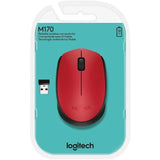 Mouse Logitech M170 Inalambrico Optico USB Rojo