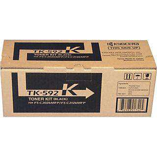 TONER KYOCERA TK-592 K para Impresoras Kyocera | Para FS-C2026MFP / FS-C2026MFP+ / FS-C216MFP / FS-C2126MFP+ / FS-C2526MFP / FS-C2626MFP / FS-C5250DN | Ecosys P6026cdn / M6026cidn / M6526cdn / M6526cidn