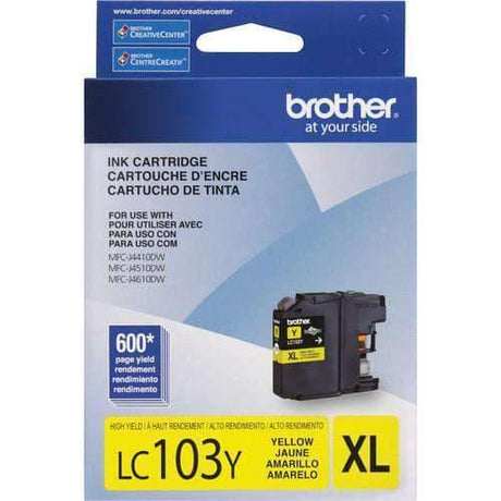 Tinta Brother LC103Y Yellow | Para MFC-J450DW / MFC-J650DW / MFC-J870DW