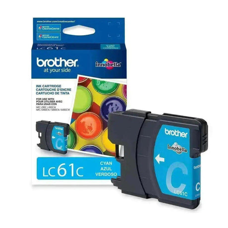 Tinta Brother LC61C Cyan | Para MFC6890CDW / MFC-J415W / MFC290C