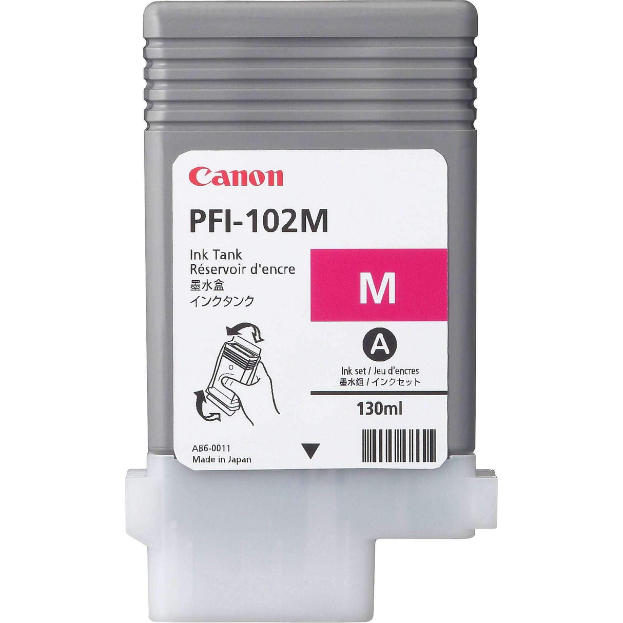 Tinta Canon PFI-102M- Magenta | Para imagePROGRAF IPF500 / IPF600 / IPF700 / IPF710 / IPF720 / IPF750 / IPF755 / IPF760 / IPF765