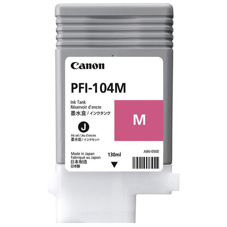 Tinta Canon PFI-104M- Magenta | ploter
