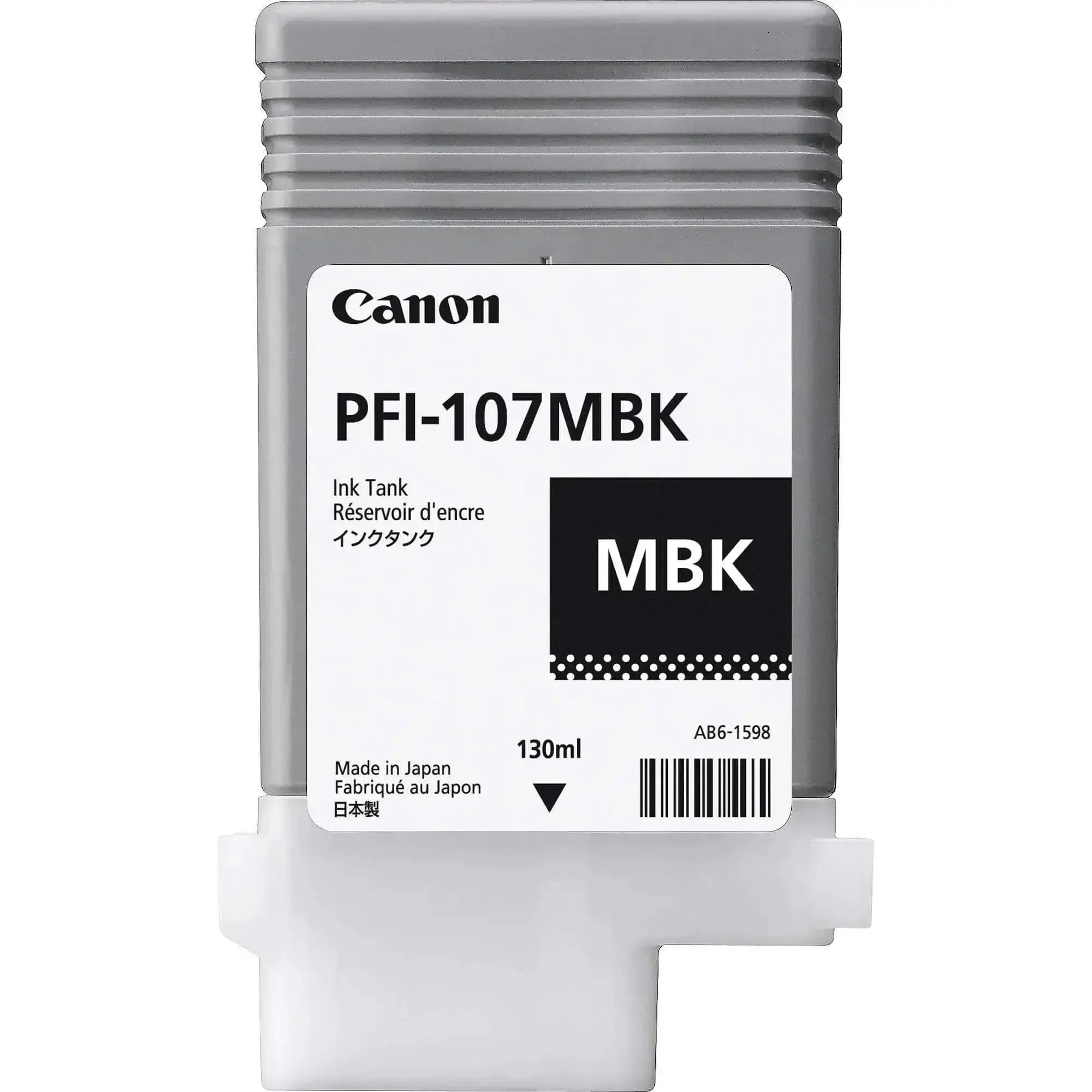 Tinta Canon PFI-107MBK Matte Black Ink Cartridge  | ploter