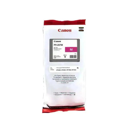 Tinta Canon Pfi-207M-Magenta | Para imagePROGRAF iPF680 / iPF685 / iPF785 / iPF670 / iPF770 / iPF780