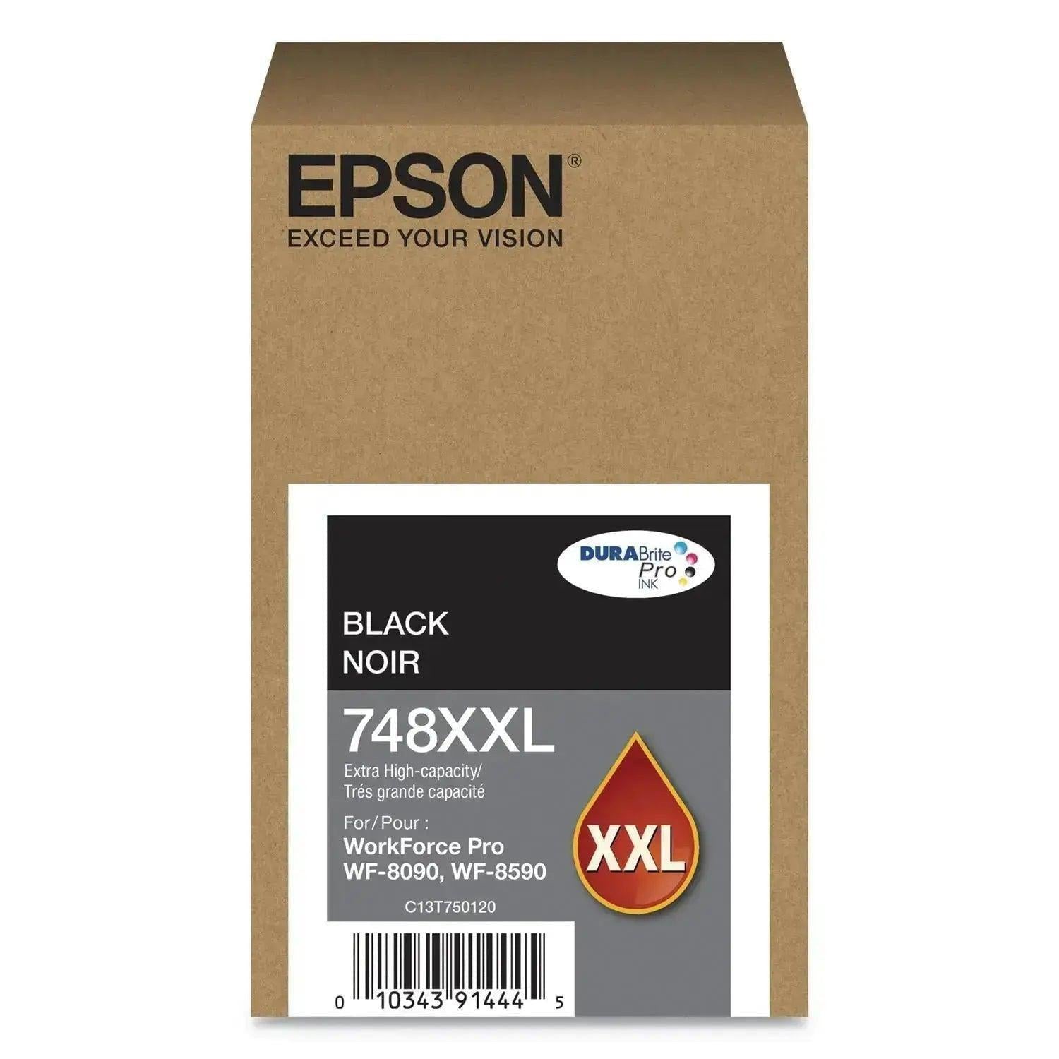 Tinta Epson - T748XXL120 - 748XXL Negro