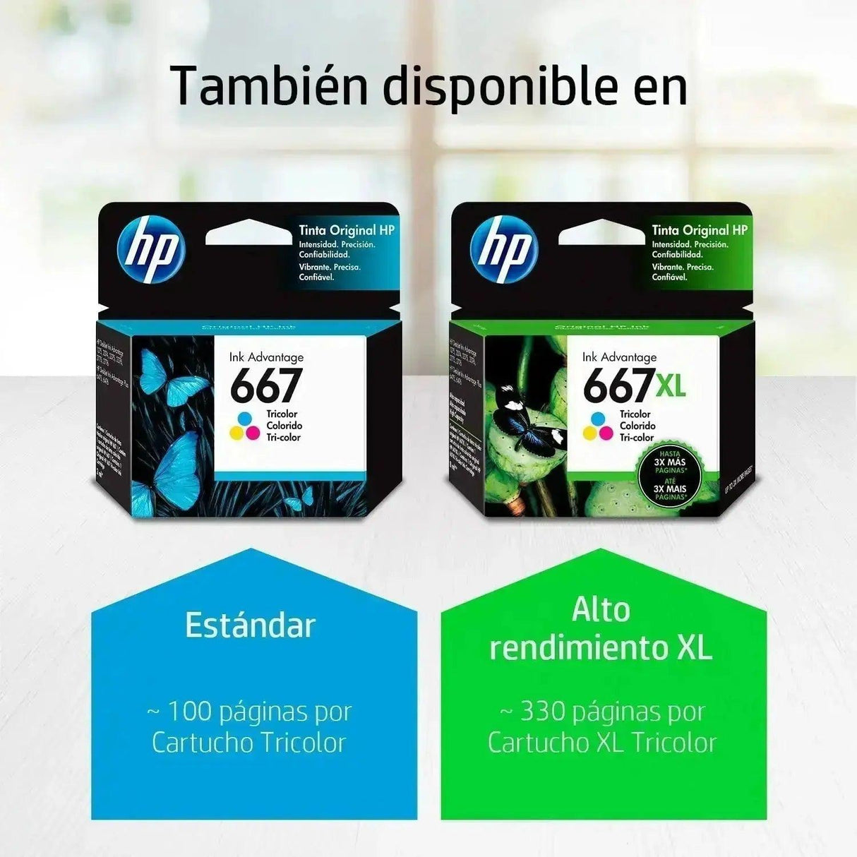 Tinta HP 667 Color - 3YM78AL -  3YM78AL