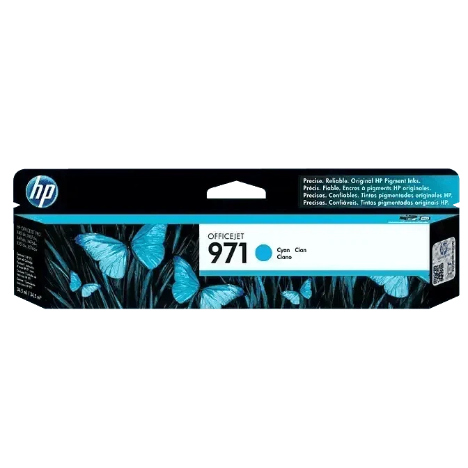 Tinta HP 971 Cyan- CN622AM | Para HP OfficeJet Pro X451 / X476