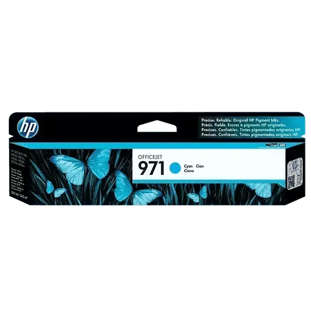 Tinta HP 971 Cyan- CN622AM | Para HP OfficeJet Pro X451 / X476