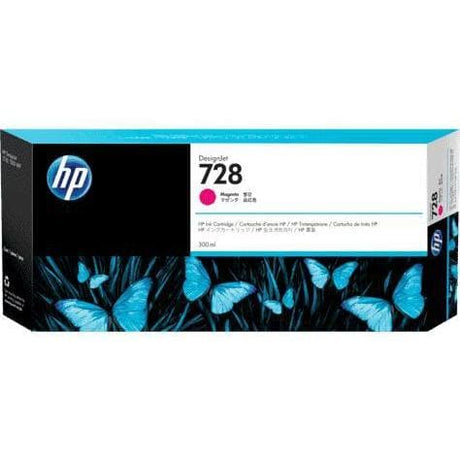 Tinta Hp 728 Magenta - 300 ml - F9K16A - Hp Designjet T730 T830