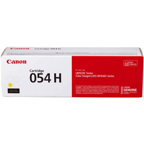Toner Canon 054H Yellow| Para ImageCLASS MF645Cx / MF644Cdw / MF643Cdw / MF642Cdw / MF641Cw / MF640C / LBP623Cdw / LBP622Cdw / LBP621Cw / LBP620
