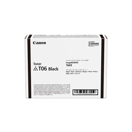 Toner Canon T06 Negro 3526C001AA | Para imageRUNNER 1643i / 1643iF