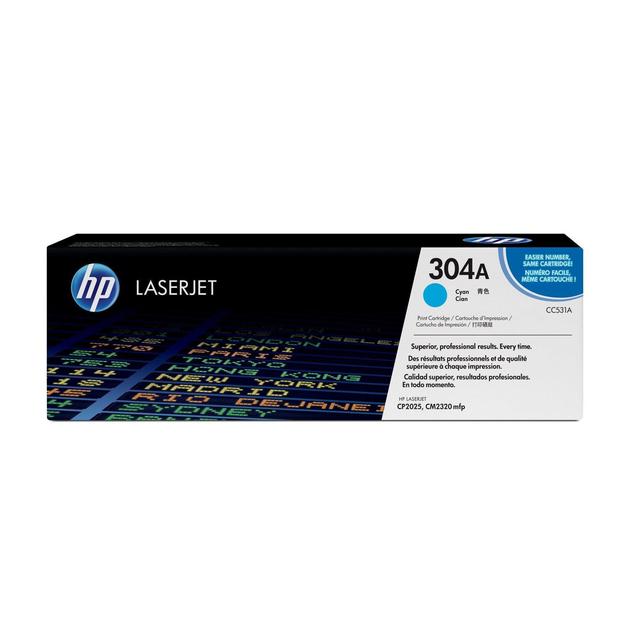 Toner Hp CC531A 304A Cyan -  CC531A