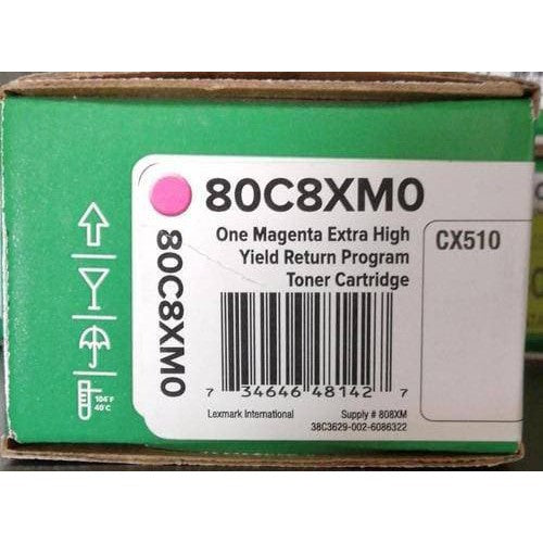 Toner Lexmark 80C8Xm0 - Magenta | Toner Lexmark Original -  80C8XM0