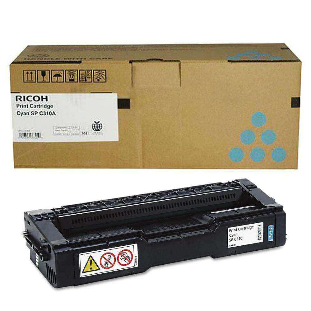 Toner Ricoh 406476-Cyan | Para SP C342DN / SP C320DN / SP C312DN / SP C311N / SP C242DN / SP-C232 / SP C231N