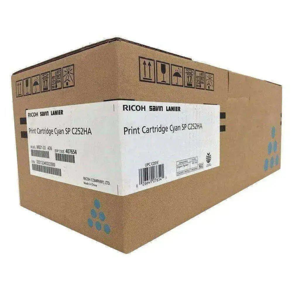 Toner Ricoh 407654 Cyan | Para Sp C252Dn / C262Dnw
