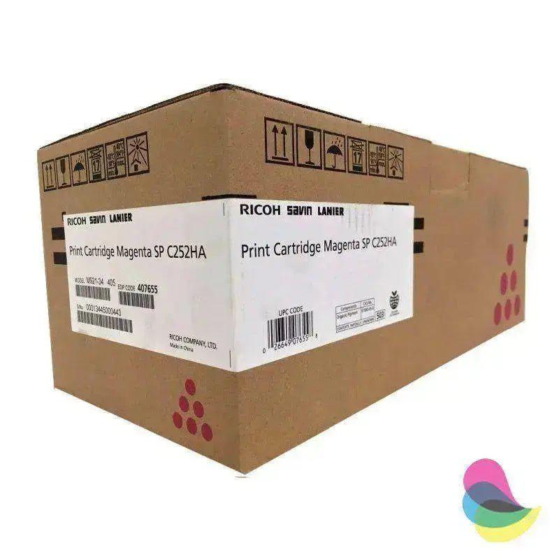 Toner Ricoh 407655 - Magenta - Sp C252Dn/C262Dn para Impresoras y Copiadoras Ricoh