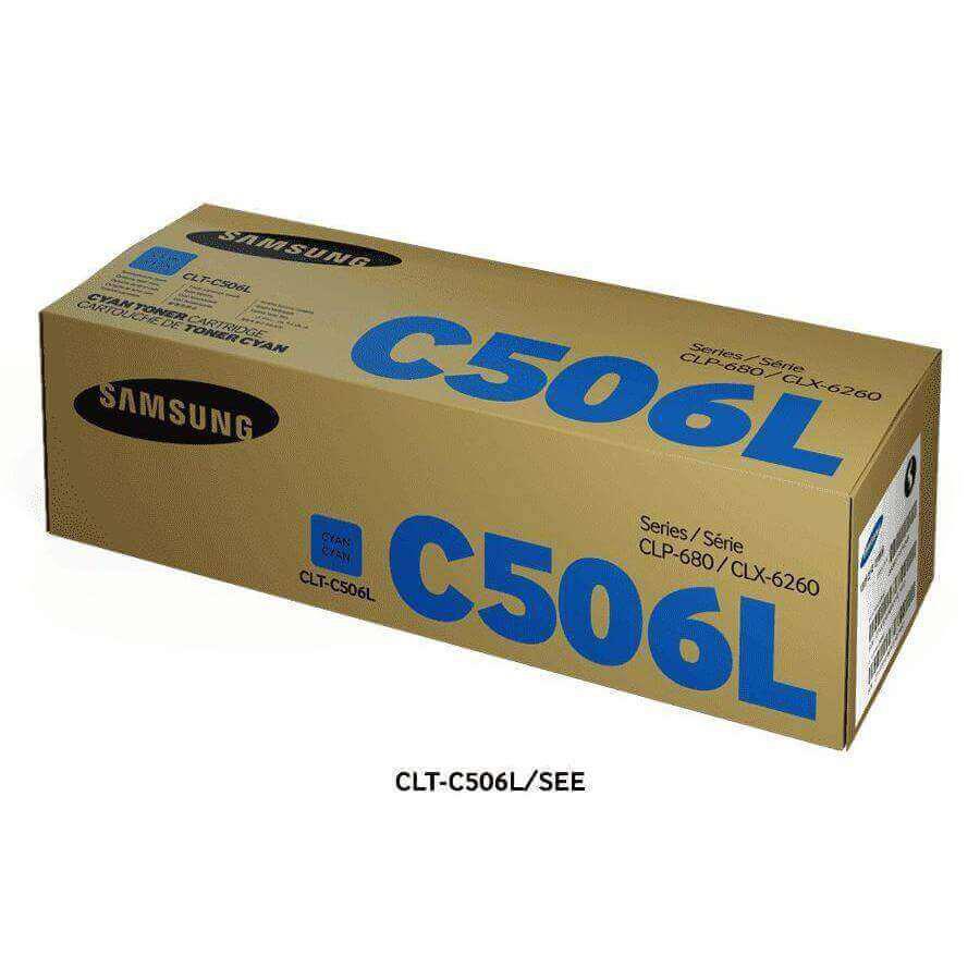 Toner Samsung CLT-C506L/XAA Cyan para Impresoras Samsung