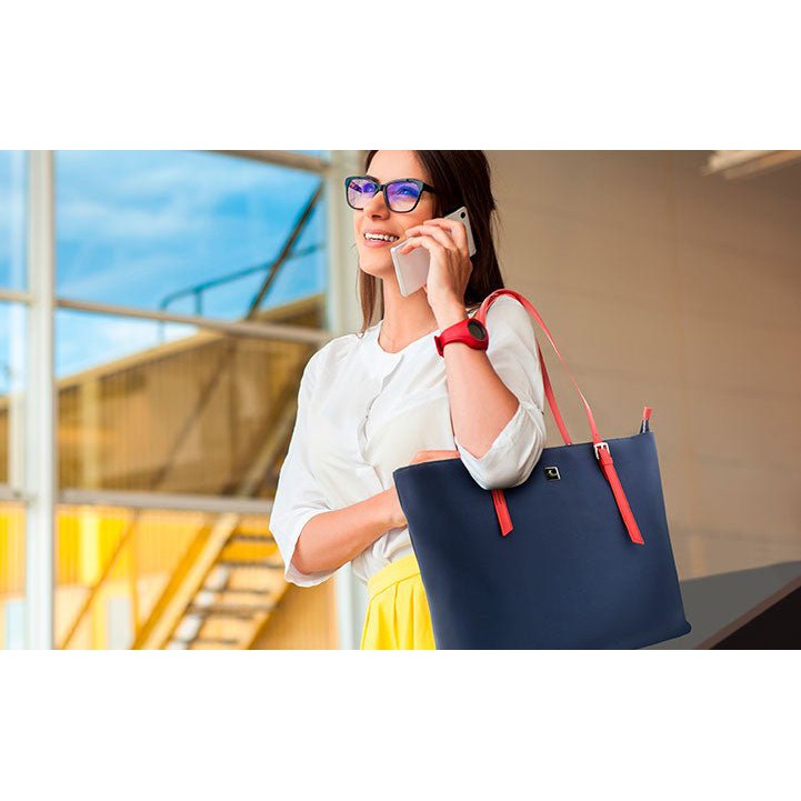 Bolso de Manos Klip Cloe para damas para laptop Azul - XTB-510, modelo , maletin