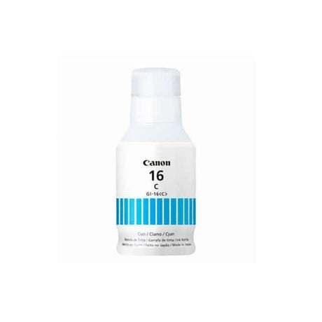 Botella de Tinta Canon GI-16 C Cyan | Para Maxify GX6010 / GX7010 / GX4010 | 14,000 páginas, modelo , Tintas Canon